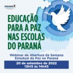 Semana Estadual da Paz no Paraná 2022 Notícias