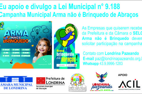 Por que participar da Campanha Selo Arma Não é Brinquedo?