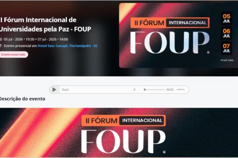 Pazeando e COMPAZ no 2° FOUP Fórum Internacional de Universidades pela Paz